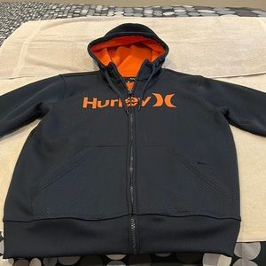 Like new blue Hurley hoodie. 100% polyester no stains no tears